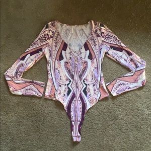 Free People corset like thong one piece top, Med